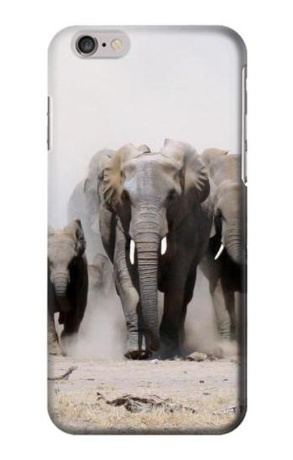 S3142 アフリカゾウ African Elephant iPhone 6 6S バックケース、フリップケース・カバー