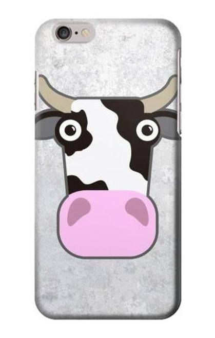 S3257 牛の漫画 Cow Cartoon iPhone 6 6S バックケース、フリップケース・カバー