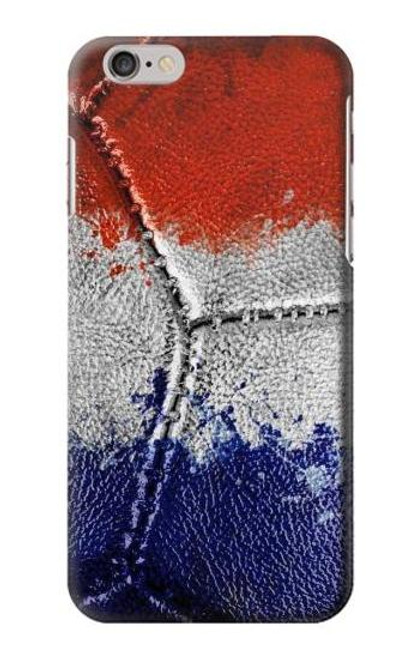 S3304 フランスの旗ビンテージフットボールのグラフィック France Flag Vintage Football Graphic iPhone 6 6S バックケース、フリップケース・カバー