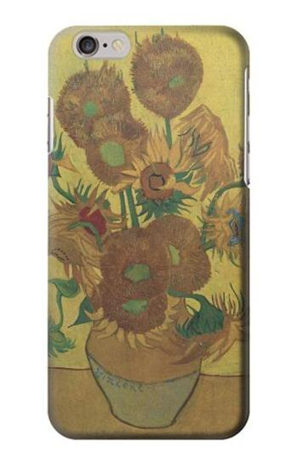 S0214 フィンセント・ファン・ゴッホ 15本のひまわり Van Gogh Vase Fifteen Sunflowers iPhone 6 Plus, iPhone 6s Plus バックケース、フリップケース・カバー