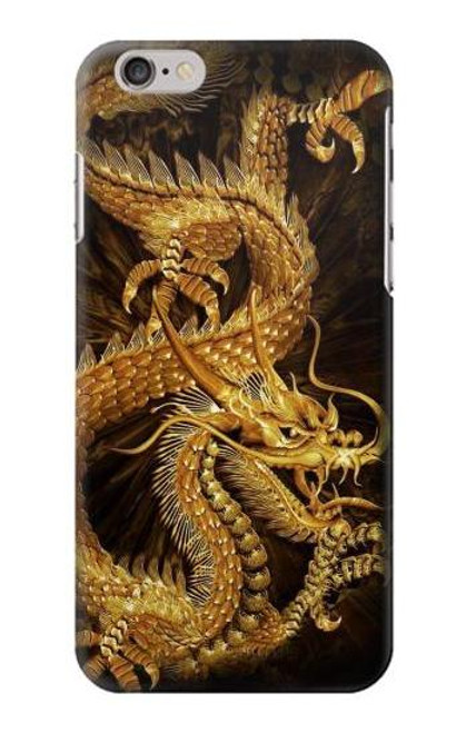 S2804 ゴールドドラゴンプリント Chinese Gold Dragon Printed iPhone 6 Plus, iPhone 6s Plus バックケース、フリップケース・カバー