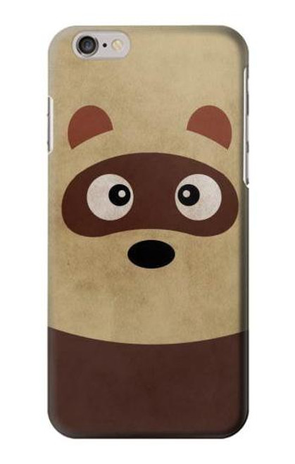 S2825 かわいいアライグマ Cute Cartoon Raccoon iPhone 6 Plus, iPhone 6s Plus バックケース、フリップケース・カバー