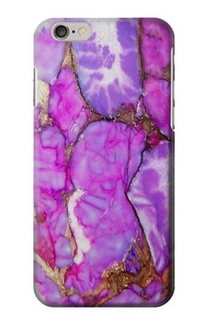 S2907 パープルターコイズ宝石グラフィックプリント Purple Turquoise Stone iPhone 6 Plus, iPhone 6s Plus バックケース、フリップケース・カバー