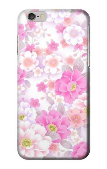 S3036 ピンクフラワーフローラ Pink Sweet Flower Flora iPhone 6 Plus, iPhone 6s Plus バックケース、フリップケース・カバー