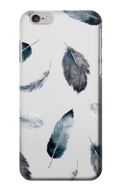 S3085 羽 Feather Paint Pattern iPhone 6 Plus, iPhone 6s Plus バックケース、フリップケース・カバー