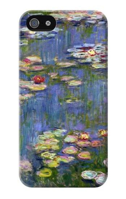 S0997 クロード・モネ 睡蓮 Claude Monet Water Lilies iPhone 5 5S SE バックケース、フリップケース・カバー