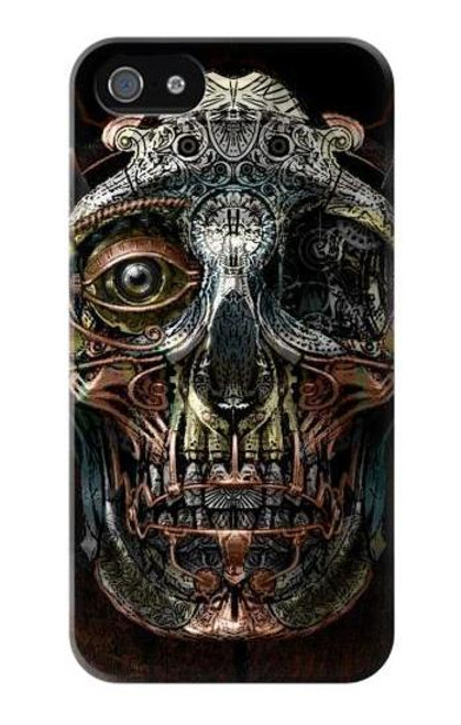 S1685 スチームパンク 頭蓋骨 Steampunk Skull Head iPhone 5 5S SE バックケース、フリップケース・カバー