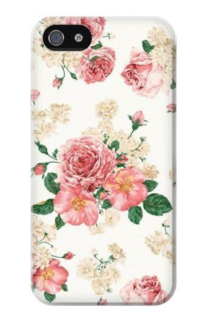 S1859 ローズ柄 Rose Pattern iPhone 5 5S SE バックケース、フリップケース・カバー
