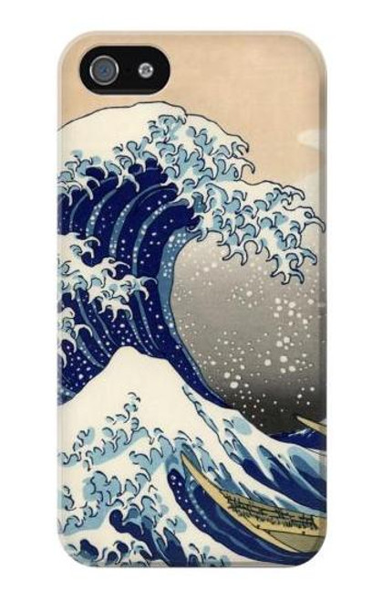 S2389 葛飾北斎 神奈川沖浪裏 Katsushika Hokusai The Great Wave off Kanagawa iPhone 5 5S SE バックケース、フリップケース・カバー