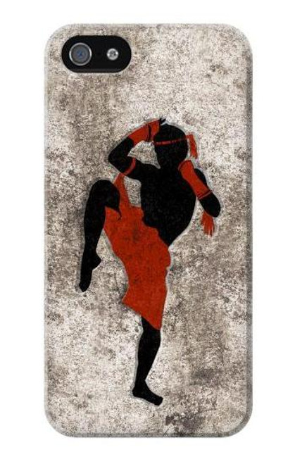 S2634 ムエタイキックボクシング格闘技 Muay Thai Kickboxing Martial Art iPhone 5 5S SE バックケース、フリップケース・カバー