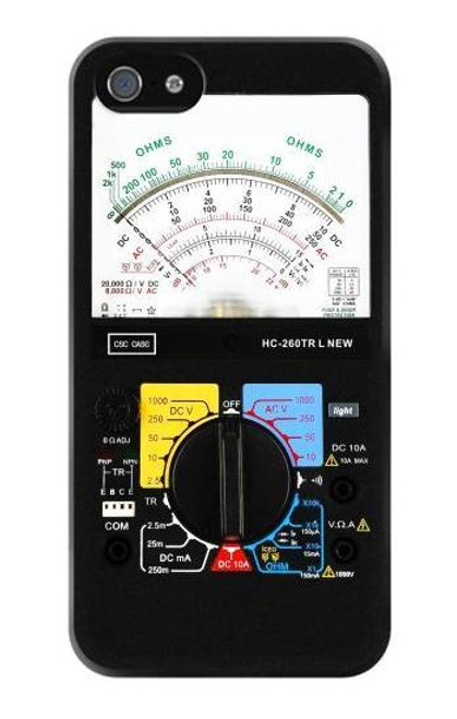S2660 アナログマルチメータグラフィックプリント Analog Multimeter Graphic Printed iPhone 5 5S SE バックケース、フリップケース・カバー