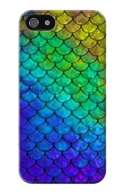 S2930 人魚のスケール Mermaid Fish Scale iPhone 5 5S SE バックケース、フリップケース・カバー