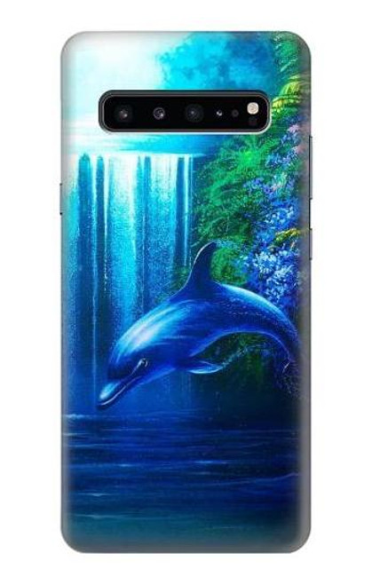 S0385 イルカ Dolphin Samsung Galaxy S10 5G バックケース、フリップケース・カバー