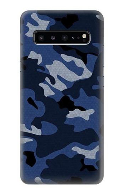 S2959 海軍迷彩 Navy Blue Camo Camouflage Samsung Galaxy S10 5G バックケース、フリップケース・カバー