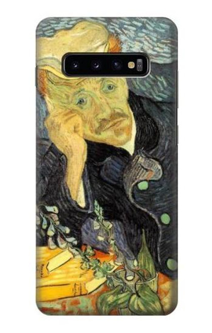 S0212 フィンセント・ファン・ゴッホ 医師ガシェの肖像 . Van Gogh Portrait of Dr. Gachet Samsung Galaxy S10 Plus バックケース、フリップケース・カバー