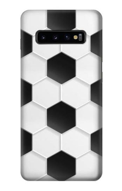 S2061 サッカーのパターン Football Soccer Pattern Samsung Galaxy S10 Plus バックケース、フリップケース・カバー