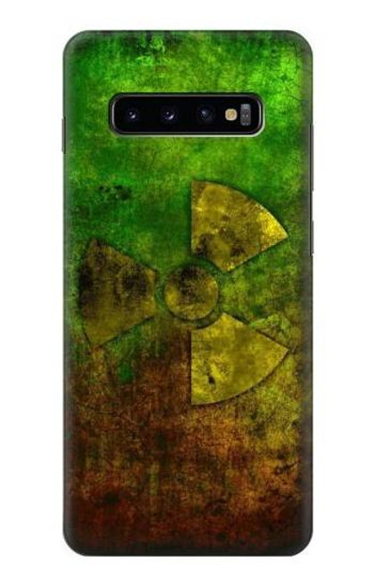 S3202 ハザードシンボル Radioactive Nuclear Hazard Symbol Samsung Galaxy S10 Plus バックケース、フリップケース・カバー