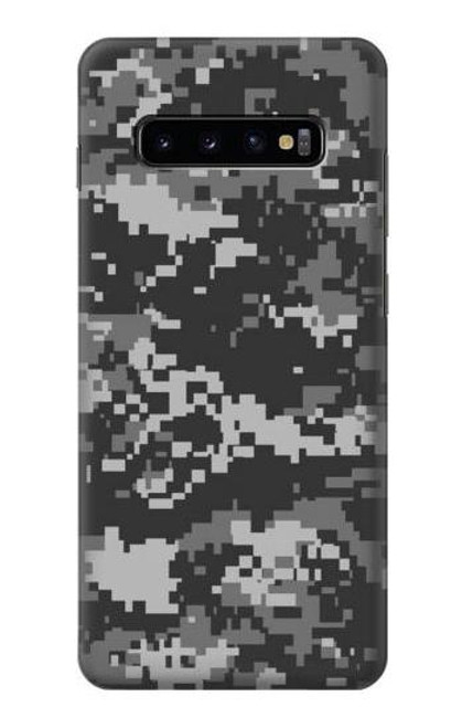 S3293 アーバンブラックカモ迷彩 Urban Black Camo Camouflage Samsung Galaxy S10 Plus バックケース、フリップケース・カバー