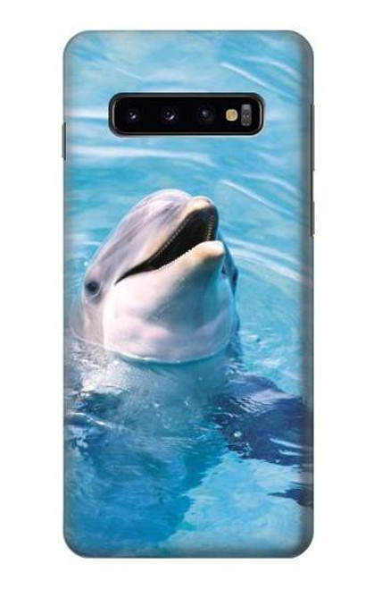 S1291 イルカ Dolphin Samsung Galaxy S10 バックケース、フリップケース・カバー