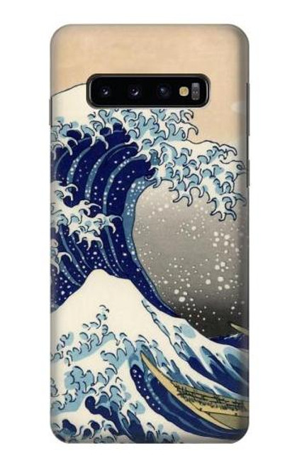 S2389 葛飾北斎 神奈川沖浪裏 Katsushika Hokusai The Great Wave off Kanagawa Samsung Galaxy S10 バックケース、フリップケース・カバー