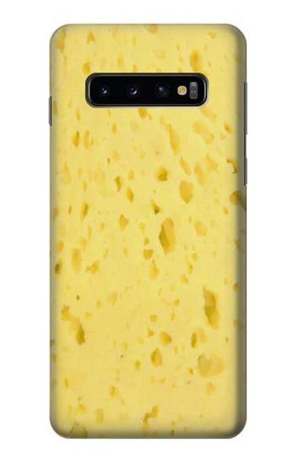 S2913 チーズ Cheese Texture Samsung Galaxy S10 バックケース、フリップケース・カバー