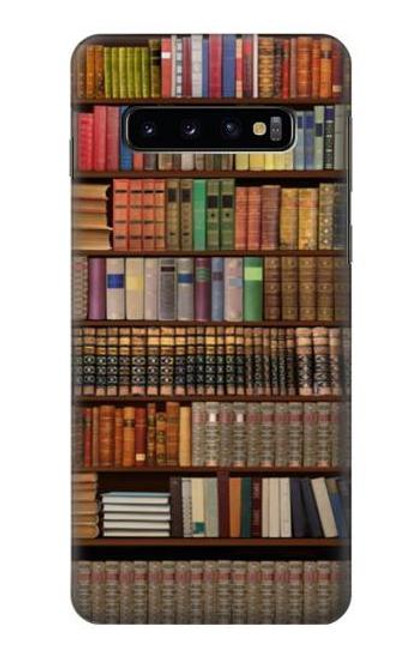 S3154 本棚 Bookshelf Samsung Galaxy S10 バックケース、フリップケース・カバー