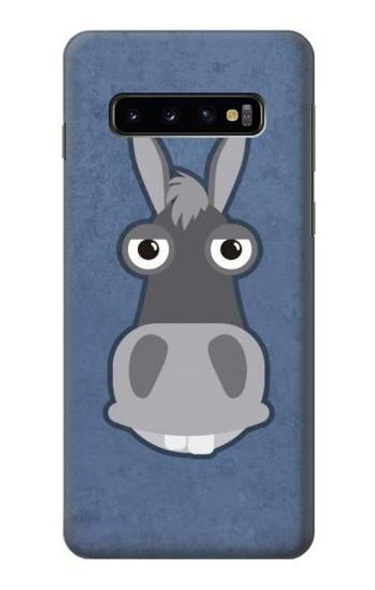 S3271 ロバの漫画 Donkey Cartoon Samsung Galaxy S10 バックケース、フリップケース・カバー