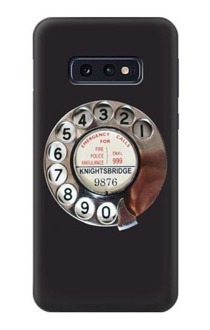 S0059 レトロなダイヤル式の電話ダイヤル Retro Rotary Phone Dial On Samsung Galaxy S10e バックケース、フリップケース・カバー