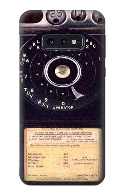 S0086 ヴィンテージ 公衆電話 Payphone Vintage Samsung Galaxy S10e バックケース、フリップケース・カバー