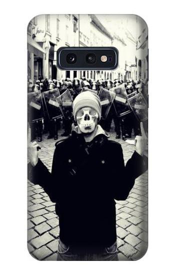 S1108 スクリームマスク 抗議者 Skull Man Protester Samsung Galaxy S10e バックケース、フリップケース・カバー