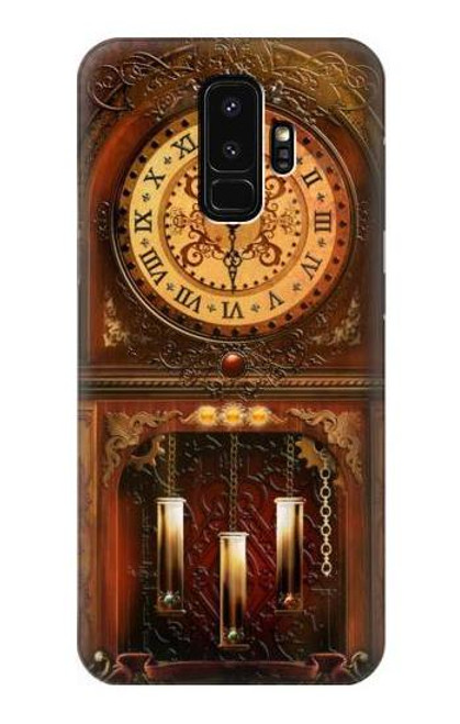 S3174 大きな古時計 Grandfather Clock Samsung Galaxy S9 Plus バックケース、フリップケース・カバー