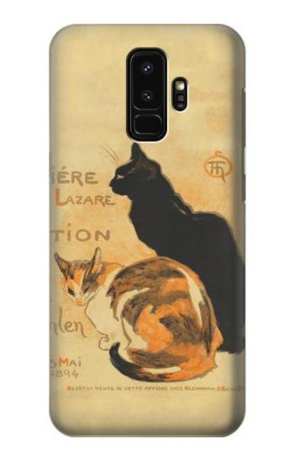 S3229 ヴィンテージ猫ポスター Vintage Cat Poster Samsung Galaxy S9 Plus バックケース、フリップケース・カバー