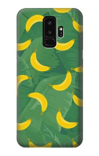 S3286 バナナの果物柄 Banana Fruit Pattern Samsung Galaxy S9 Plus バックケース、フリップケース・カバー