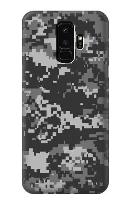 S3293 アーバンブラックカモ迷彩 Urban Black Camo Camouflage Samsung Galaxy S9 Plus バックケース、フリップケース・カバー