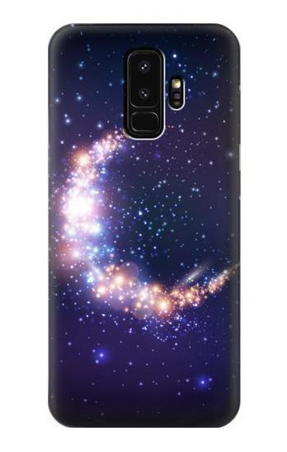 S3324 彎月・月・ギャラクシー Crescent Moon Galaxy Samsung Galaxy S9 Plus バックケース、フリップケース・カバー