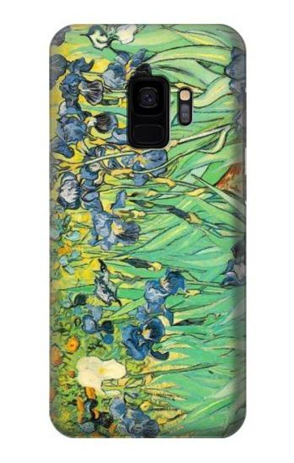 S0210 フィンセント・ファン・ゴッホ アイリスの花 Van Gogh Irises Samsung Galaxy S9 バックケース、フリップケース・カバー