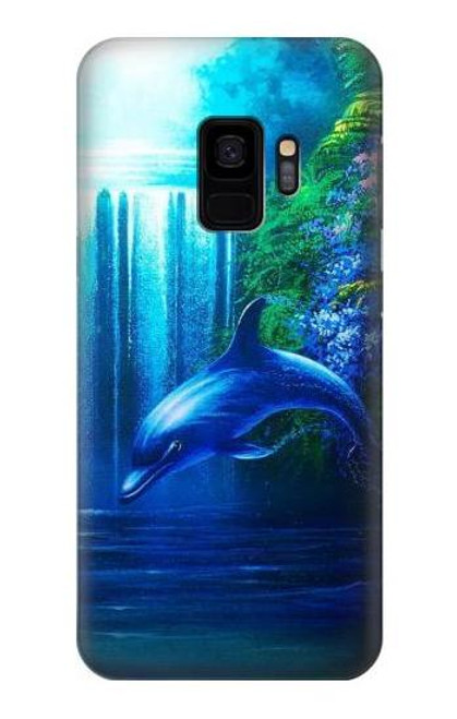 S0385 イルカ Dolphin Samsung Galaxy S9 バックケース、フリップケース・カバー