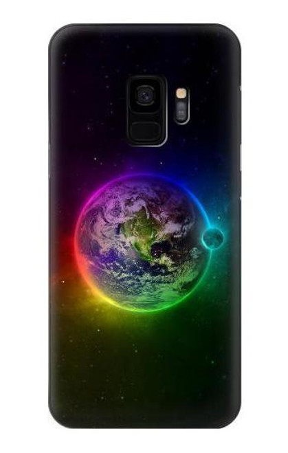 S2570 カラフルな惑星 Colorful Planet Samsung Galaxy S9 バックケース、フリップケース・カバー