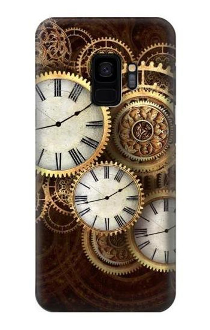 S3172 金時計 Gold Clock Live Samsung Galaxy S9 バックケース、フリップケース・カバー