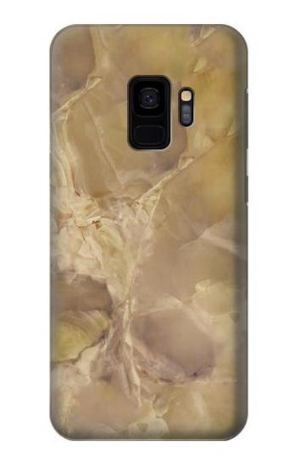 S3240 黄色の大理石 Yellow Marble Stone Samsung Galaxy S9 バックケース、フリップケース・カバー