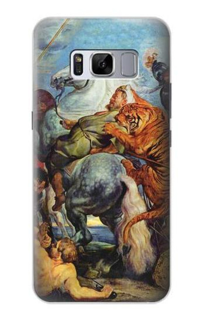 S3331 ピーター・ポール・ルーベンス・タイガー Peter Paul Rubens Tiger und Lowenjagd Samsung Galaxy S8 Plus バックケース、フリップケース・カバー