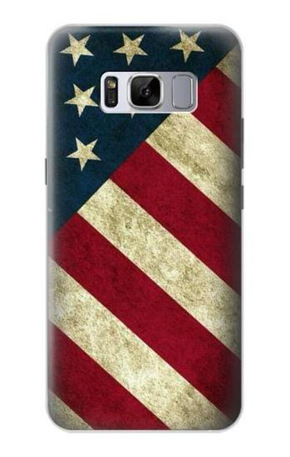 S3295 米国の国旗 US National Flag Samsung Galaxy S8 バックケース、フリップケース・カバー