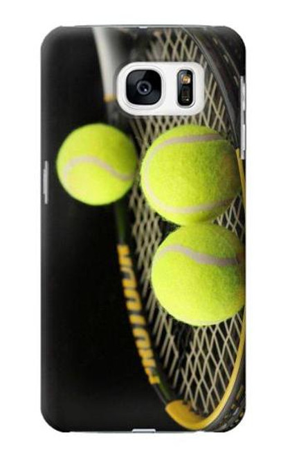 S0072 テニス Tennis Samsung Galaxy S7 バックケース、フリップケース・カバー