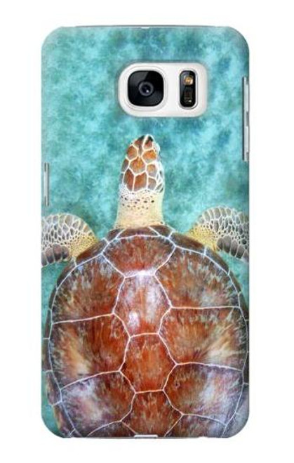 S1424 ウミガメ Sea Turtle Samsung Galaxy S7 バックケース、フリップケース・カバー