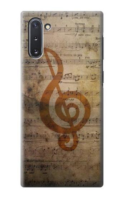 S2368 楽譜ノート Sheet Music Notes Samsung Galaxy Note 10 バックケース、フリップケース・カバー