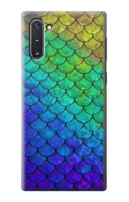 S2930 人魚のスケール Mermaid Fish Scale Samsung Galaxy Note 10 バックケース、フリップケース・カバー