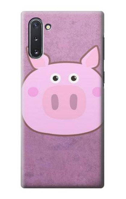 S3269 豚の漫画 Pig Cartoon Samsung Galaxy Note 10 バックケース、フリップケース・カバー