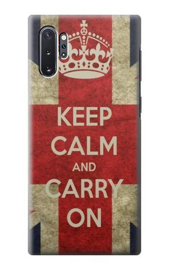 S0674 冷静に、戦い続けよ Keep Calm and Carry On Samsung Galaxy Note 10 Plus バックケース、フリップケース・カバー