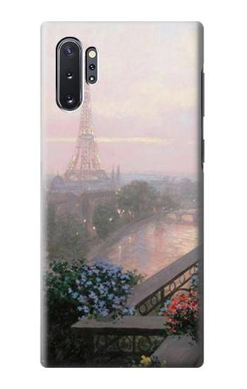 S1443 エッフェル パリのテラス Terrace in Paris Eifel Samsung Galaxy Note 10 Plus バックケース、フリップケース・カバー