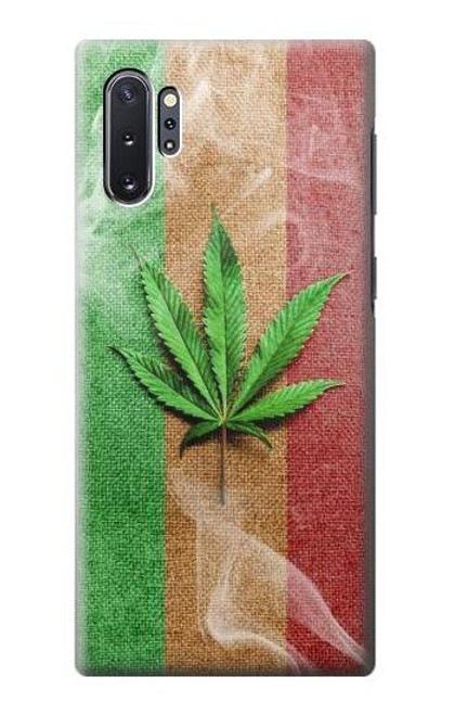 S2109 マリファナラスタ旗 Marijuana Rasta Flag Samsung Galaxy Note 10 Plus バックケース、フリップケース・カバー